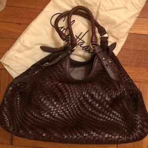 Cole Haan Genevieve Woven Leather Tote